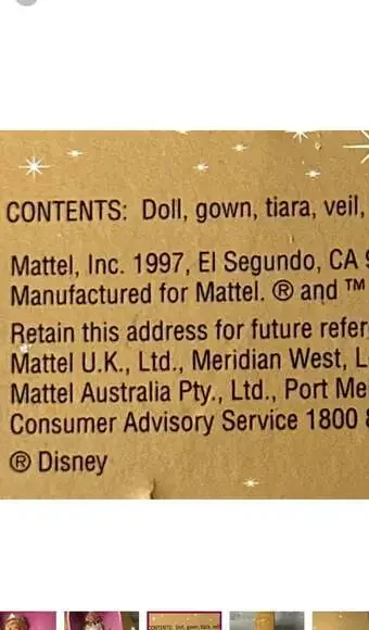 Price ⬇️Disney Wedding Sleeping Beauty 1997 Collector Edition Doll. New - Picture 6 of 9